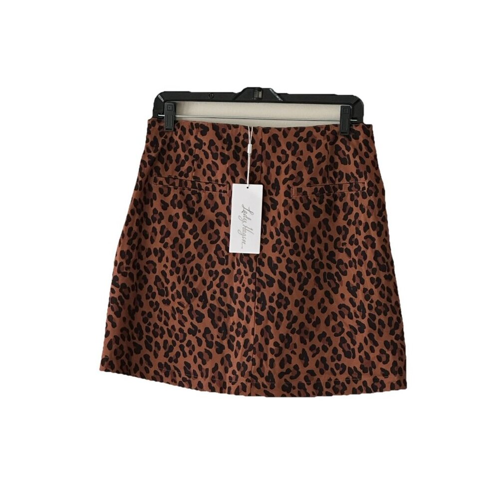 Lady Hagen 17" Wrap Skort Leopard Print Hazel Size 4 New Tennis  Prep Golf